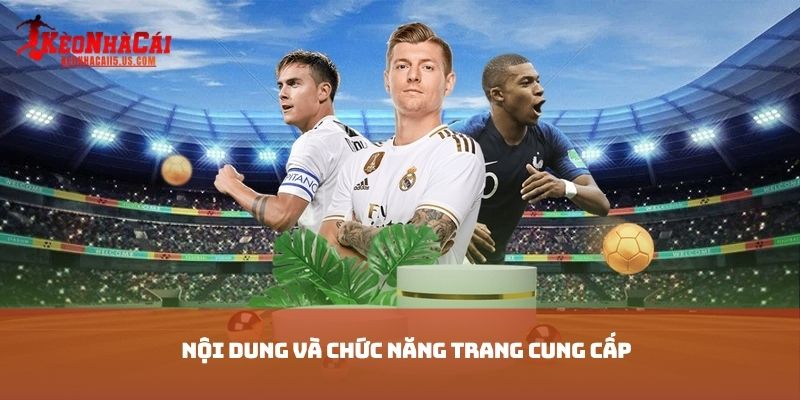 Nội dung và chức năng trang cung cấp